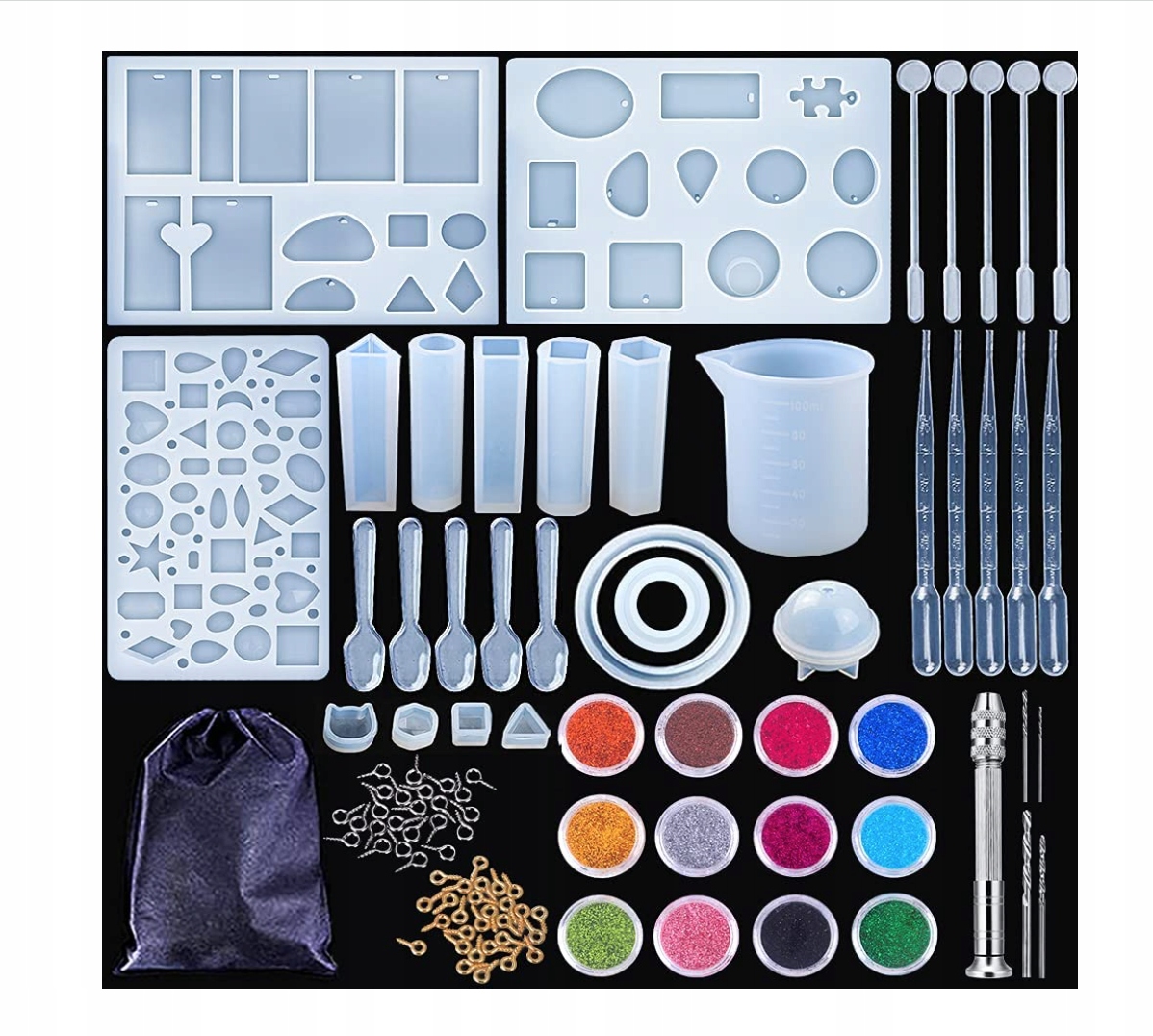 Sada Silikonových Forem Na Odlitky Z Pryskyřice