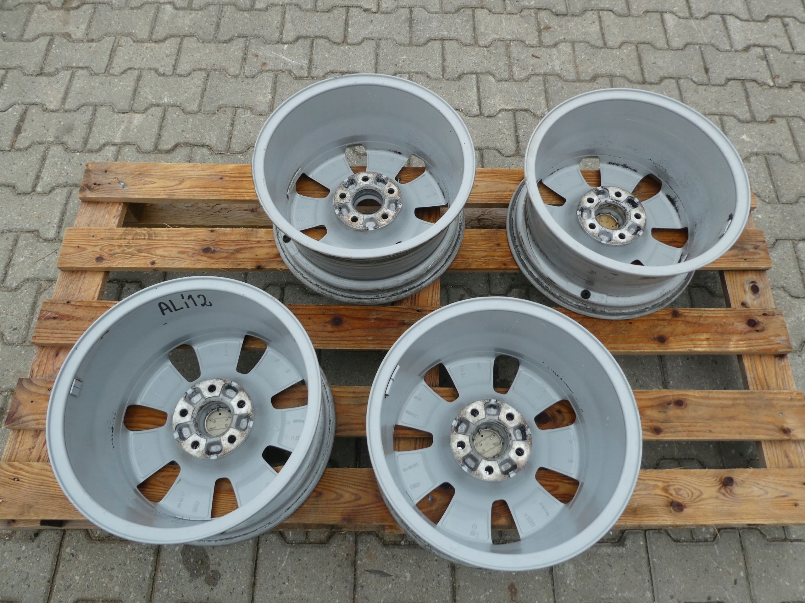 4X discs aluminium disc 4G0601025 AUDI 5X112