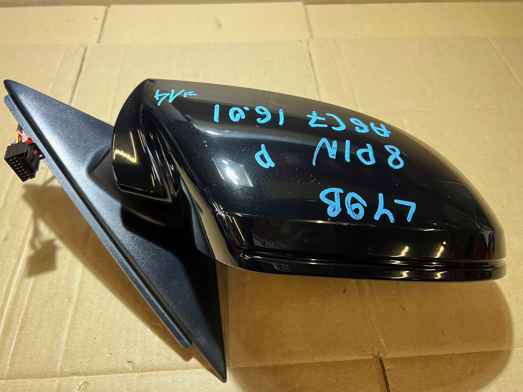 AUDI A6 C7 LY9B mirror right 8 PIN UK