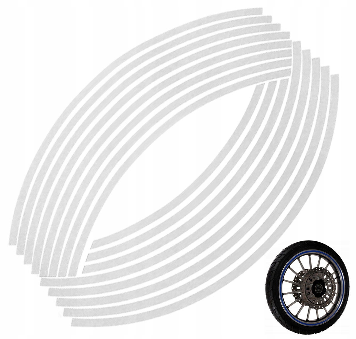 

AG555E Naklejki Odblaskowe Na Koła Rower Auto Moto