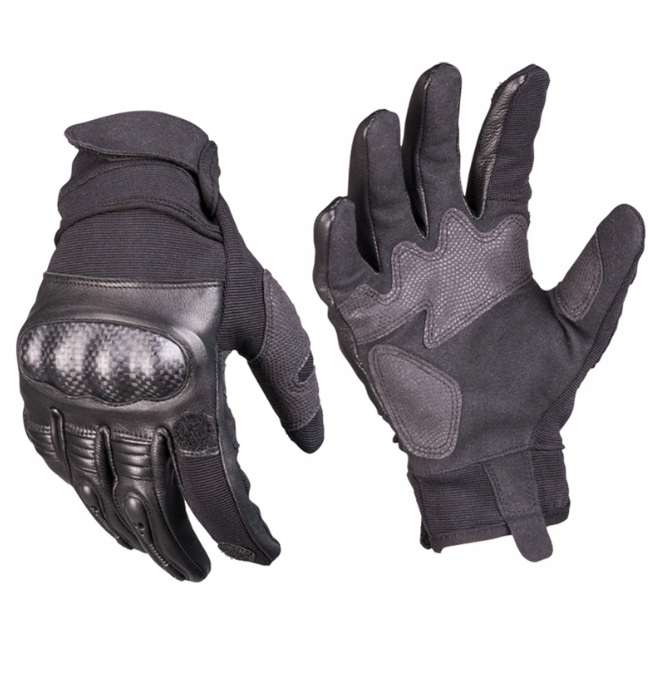 Mil-Tec Rękawice Taktyczne Skórzane Gen.II Czarne M