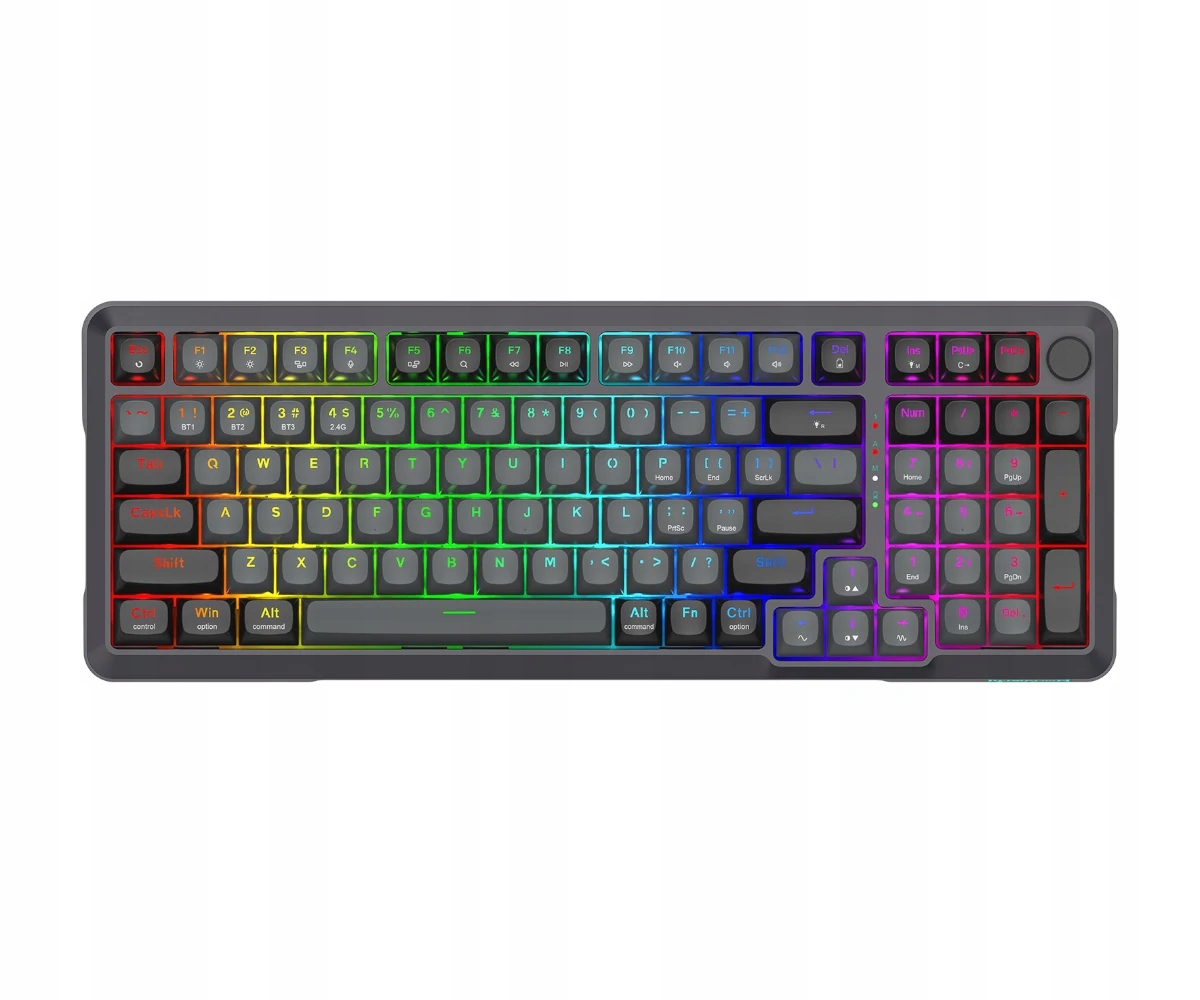 Klawiatura gamingowa Redragon Bragi K688GB-RGB-PRO Bluetooth 2,4GHz Czarna