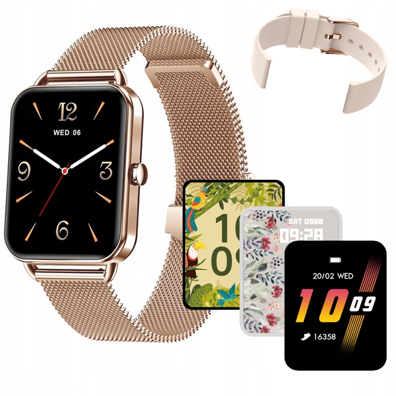 Zegarek Smartwatch Damski Sportowy Rozmowy Bluetooth Język Polski Amoled