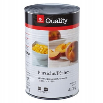 Broskve v kostkách ve vodě Tgq 4,1 kg