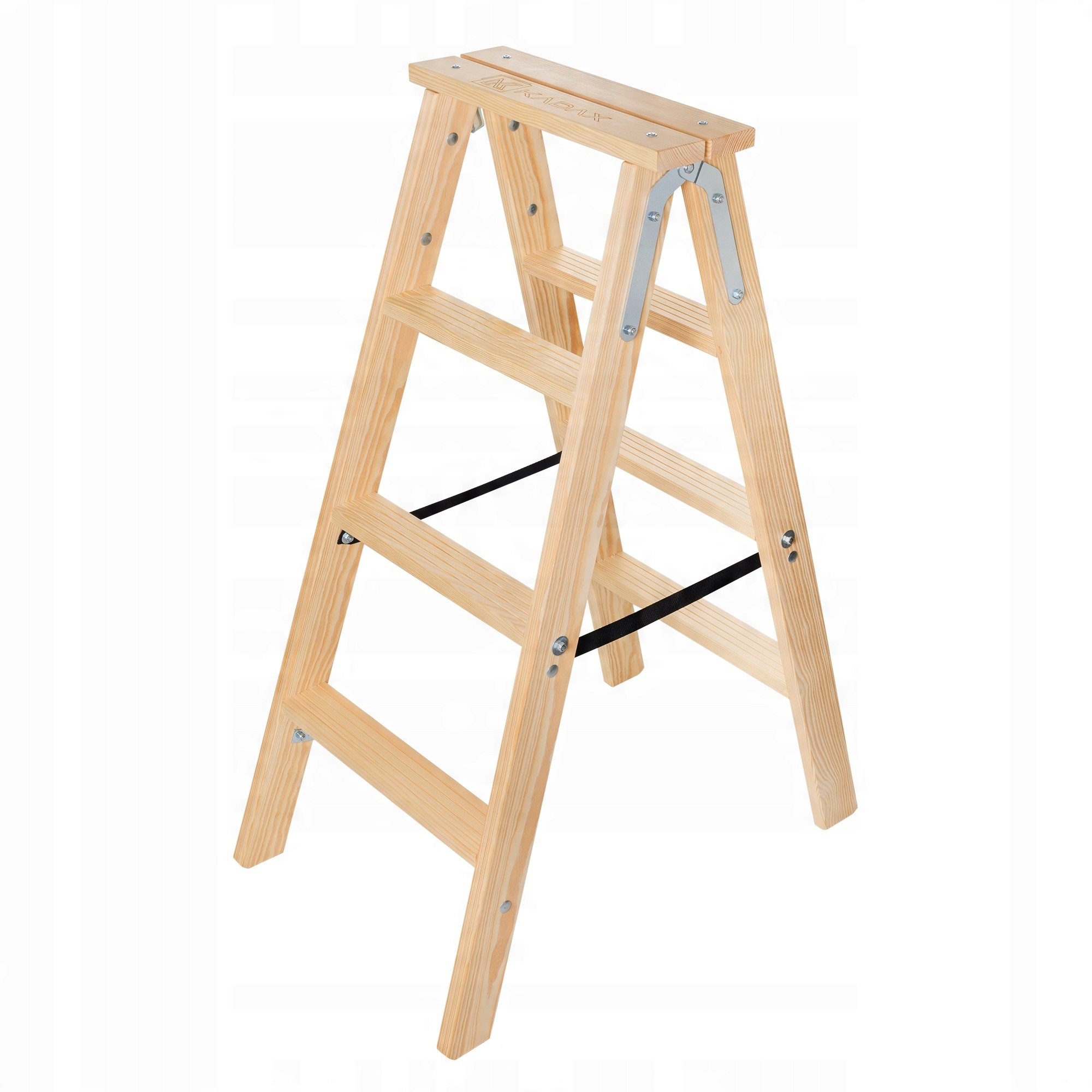 Drevený Rebrík Rozopínateľný Maliarsky 4 Stupne Obojstranný Rebrík