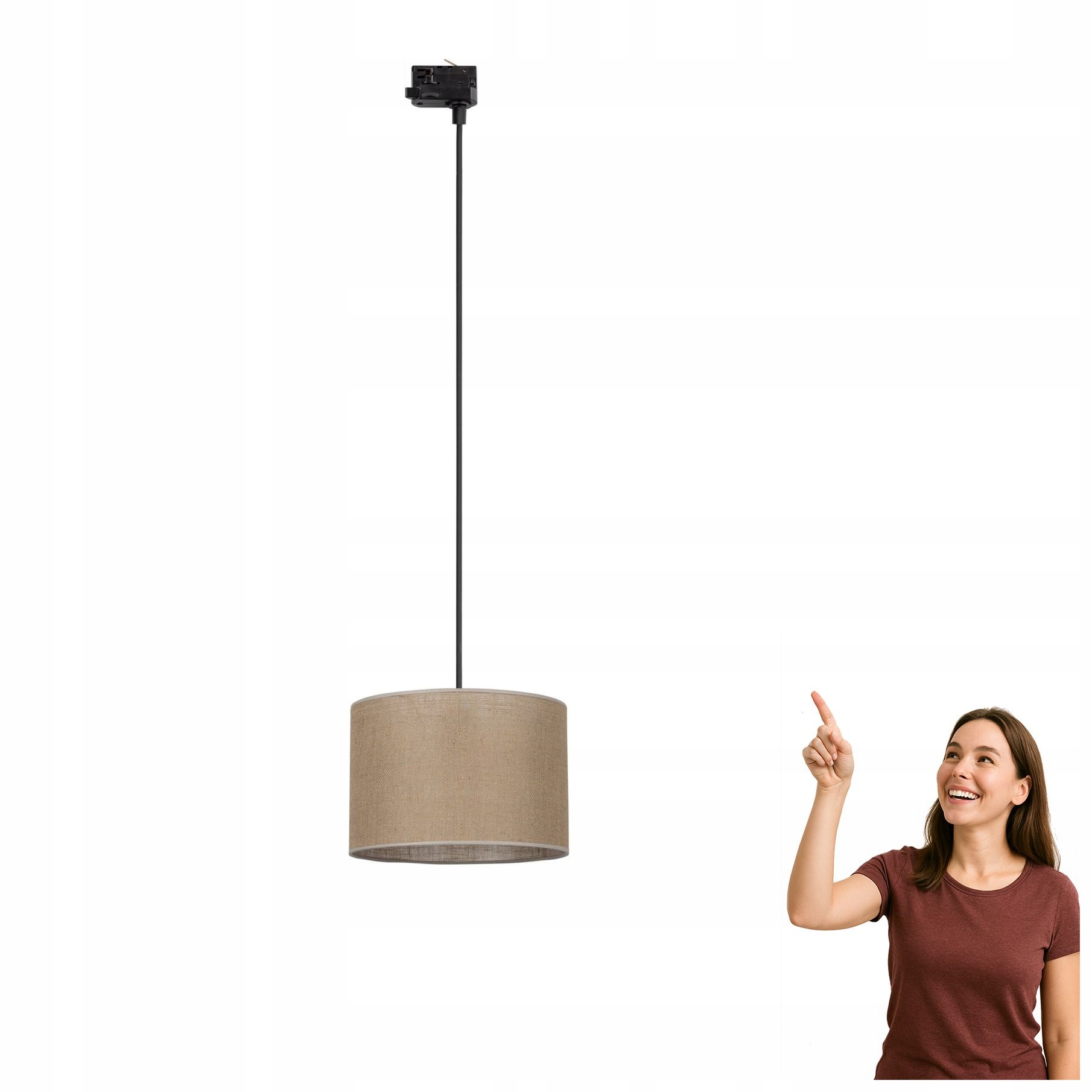 3-fázová závesná lampa Tracer Juta 30 10692 Tk Lighting