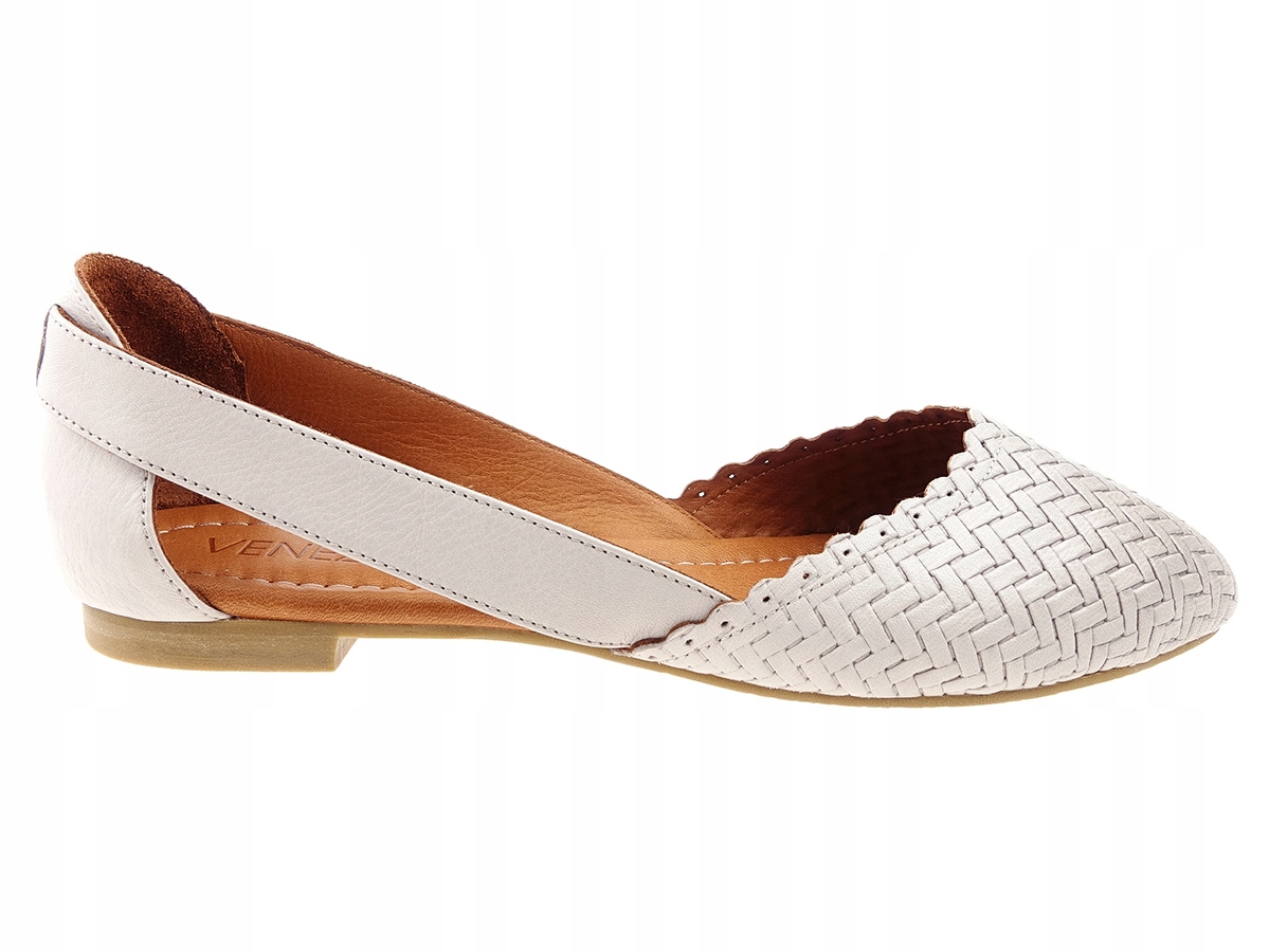 

Venezia baleriny buty 14410 beż, skóra 40