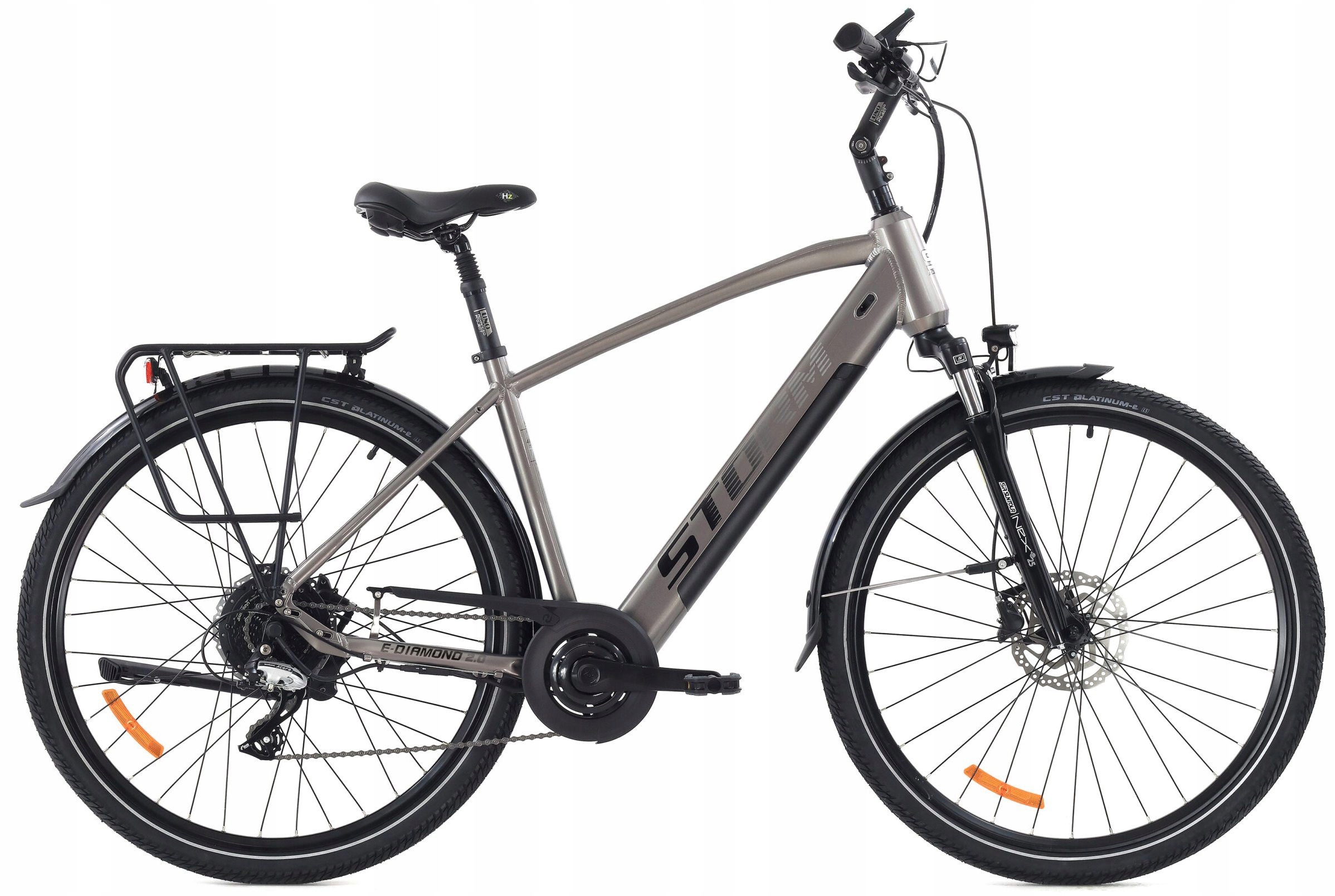 Rower elektryczny 28 Storm E-Diamond Man 1.0 Acera 8-rz 2HT 21" szary