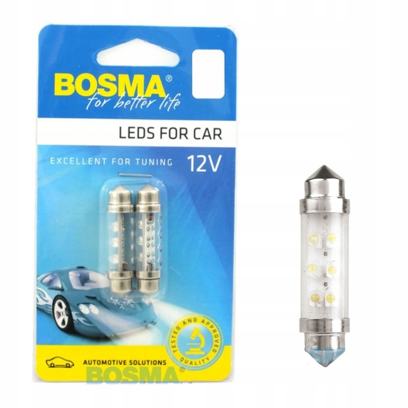 

Bosma Led 12V SV8,5 10X42 Rur.biała 2SZT