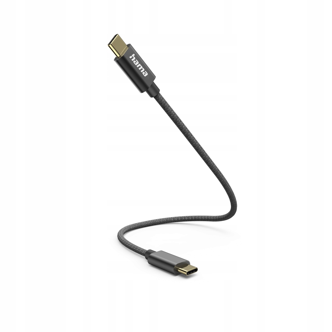 HAMA USB-C - USB-C ŁAUJĄCY/DATA 0,2m CZARNY