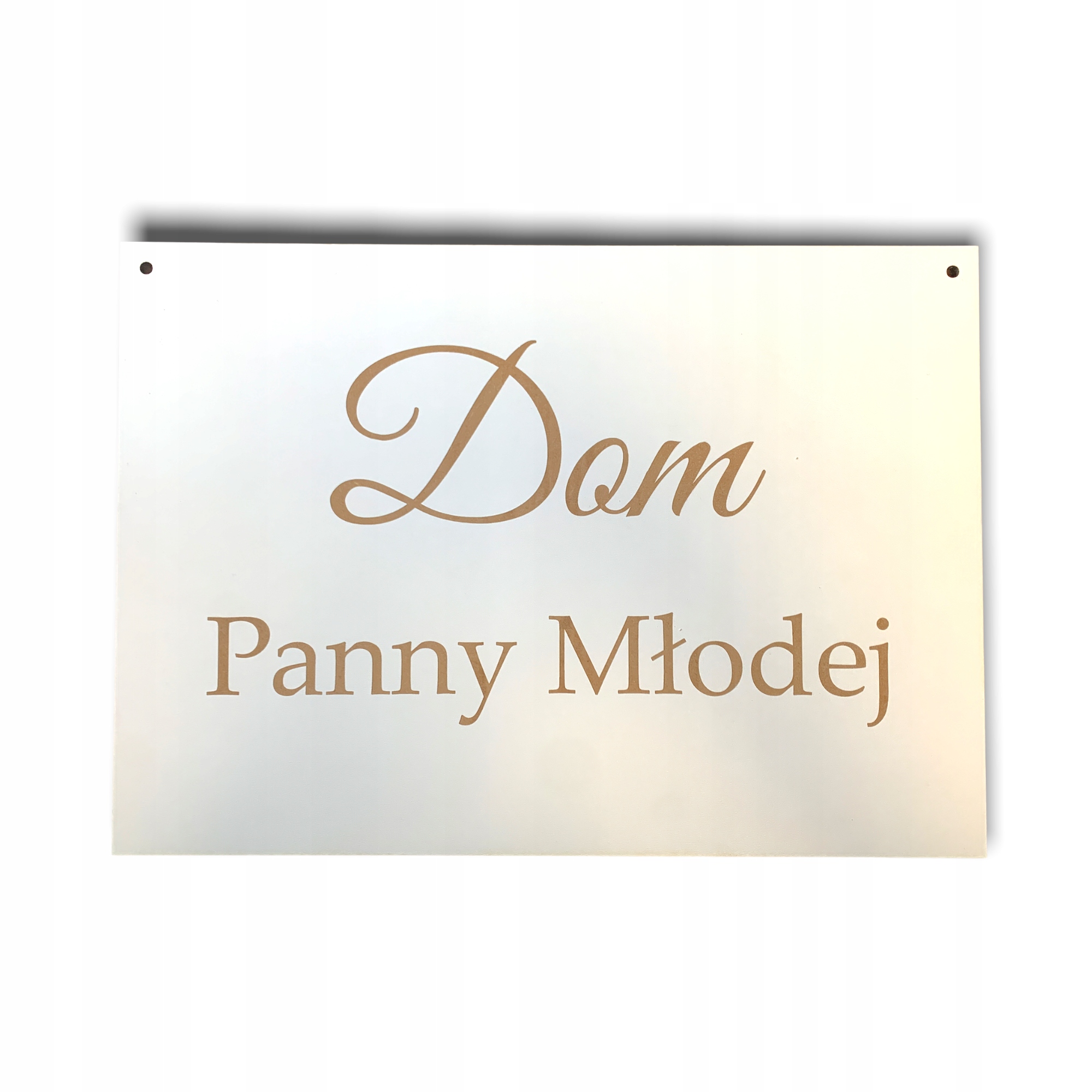 Tablica | Dom Panny Młodej | grawerowana | A4