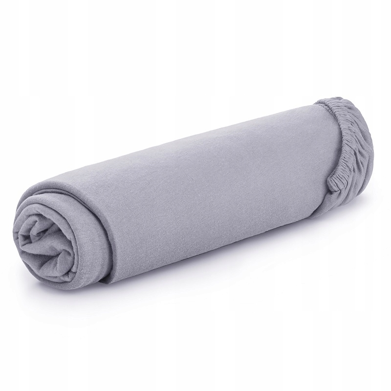 

Prześcieradło z bawełny jersey Stalowe 120x200