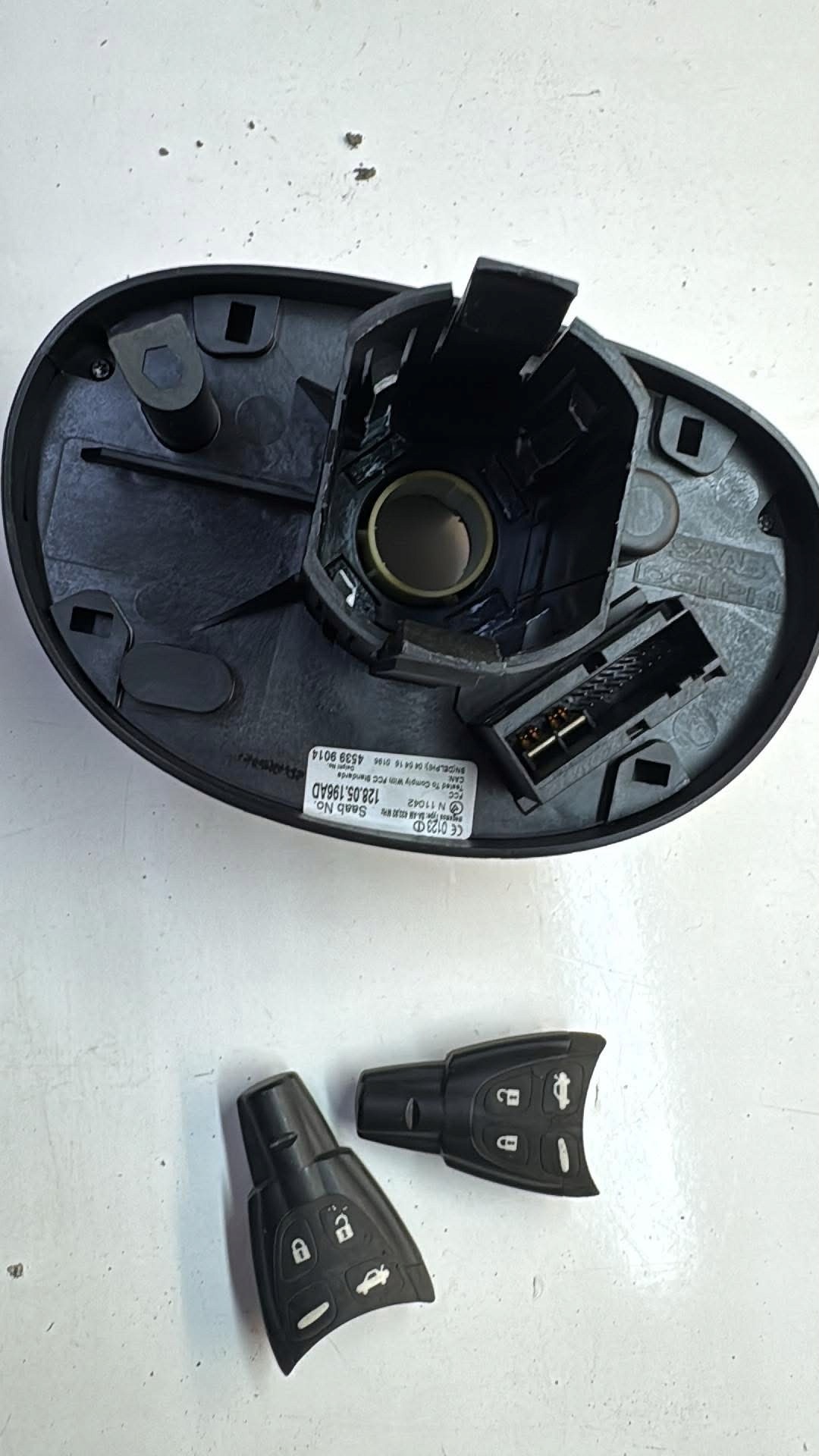 commande levier commodo sous volant CIM saab 9-3 II + 2x clé 12805196 2004 TCS