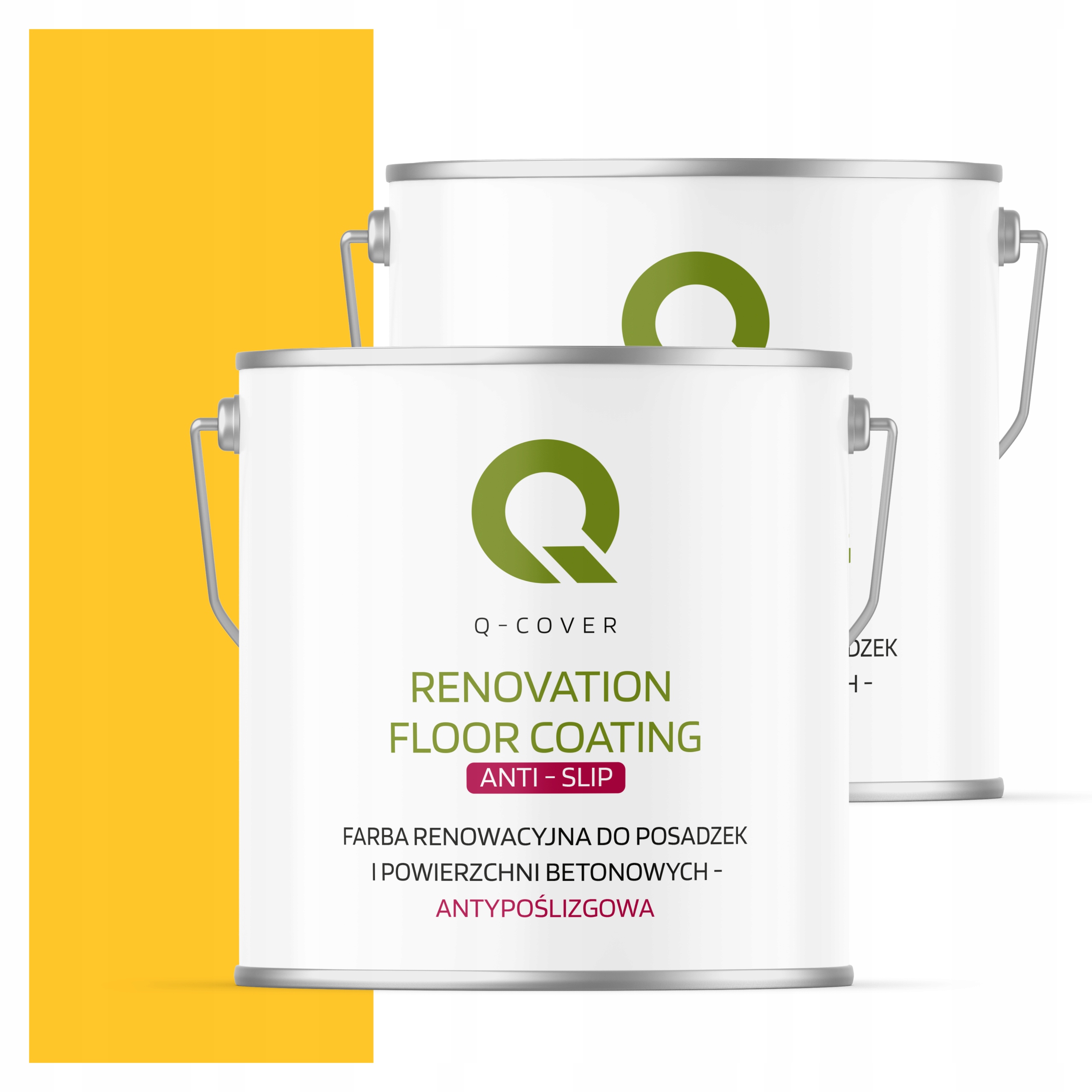 Protišmyková renovačná farba na betón 5L žltá výstražná 1023 matná
