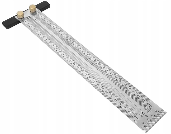 

Linijka Miarka Traserska Do Drewna Typ T 300 mm