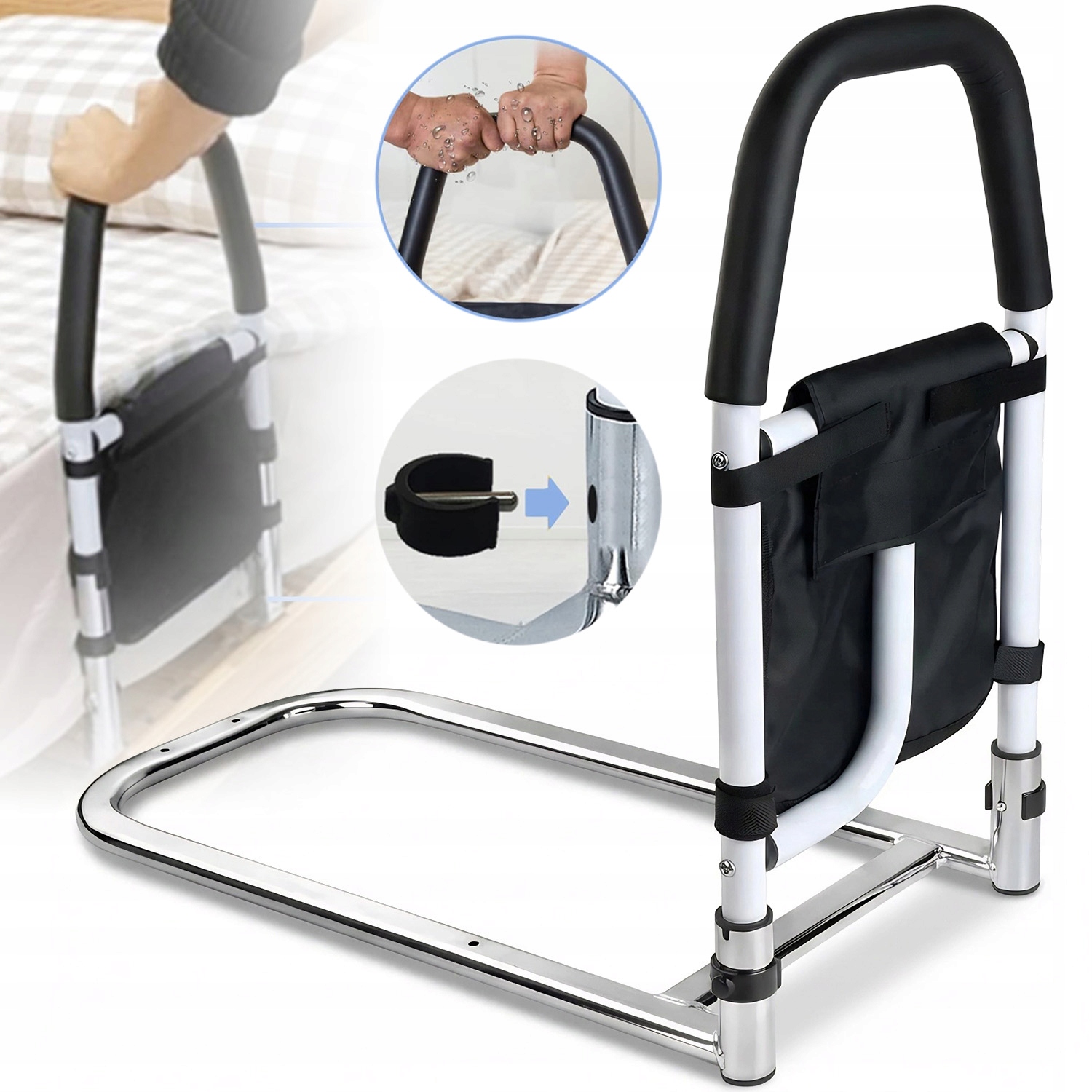 Uchwyt Do Wstawania Podpórka Poręcz Barierka Do Łóżka Dla Seniora Solidna