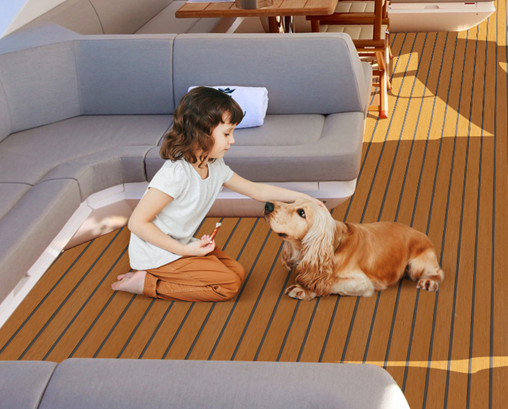 TEAK EVA MATA PODŁOGOWA DO ŁODZI JACHTOWEJ 240X45CM EAN (GTIN) 6902601883096