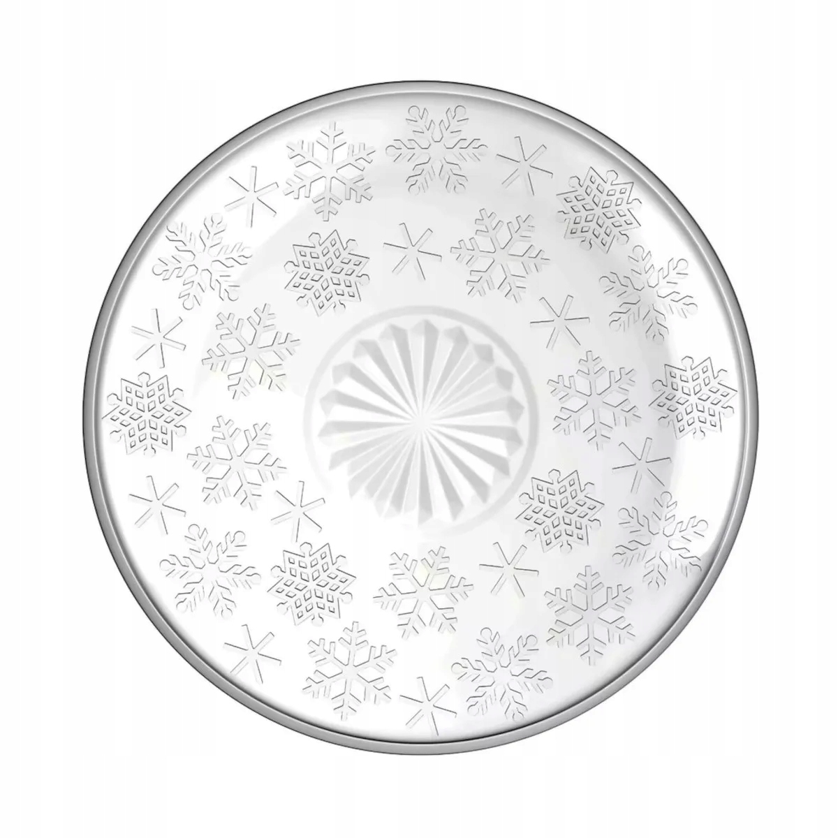Talerz deserowy Altom Design Śnieżynki 17,5 cm