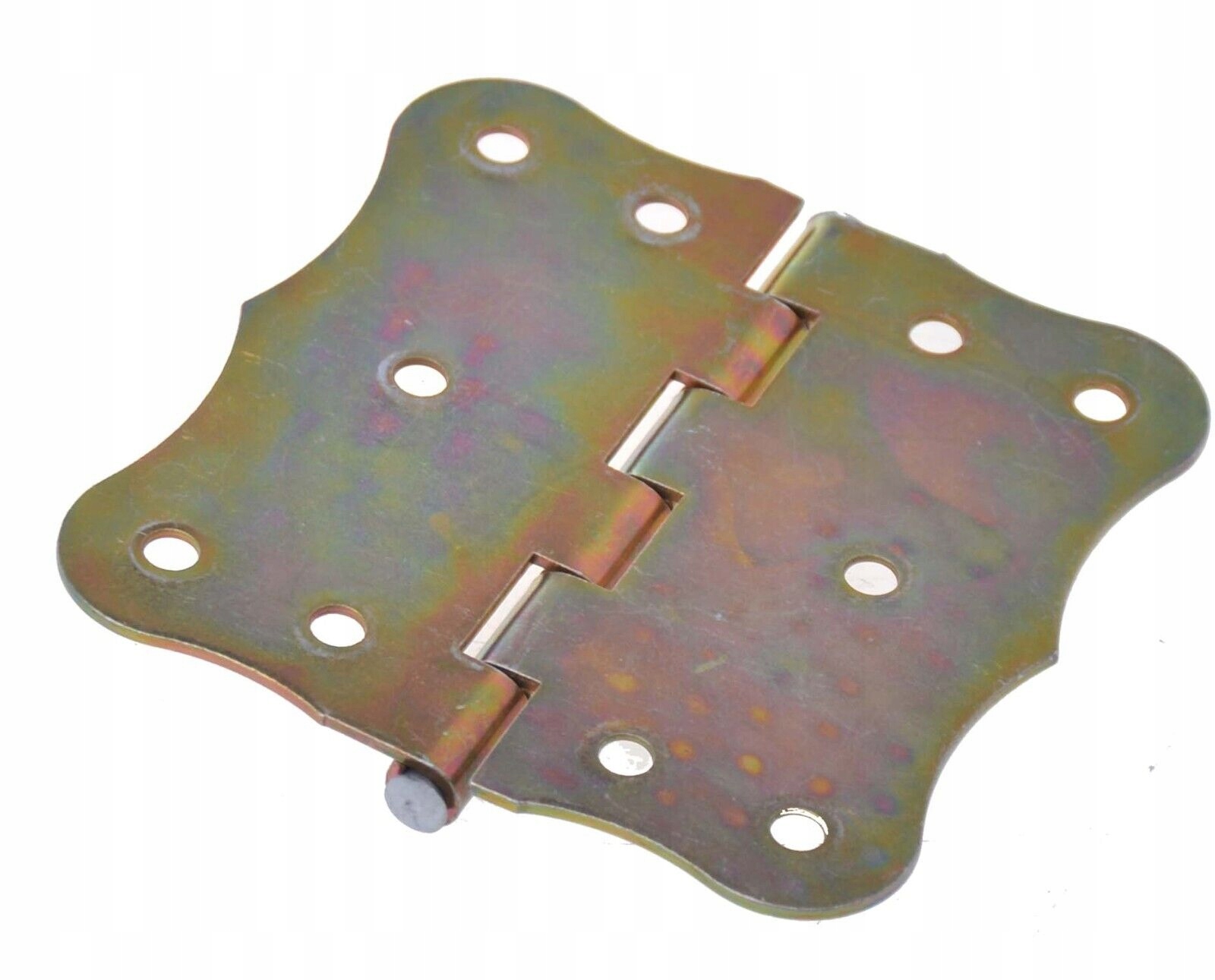 Zawias budowlany ozdobny 100x100mm RETRO żółty ocynk Rodzaj splatany