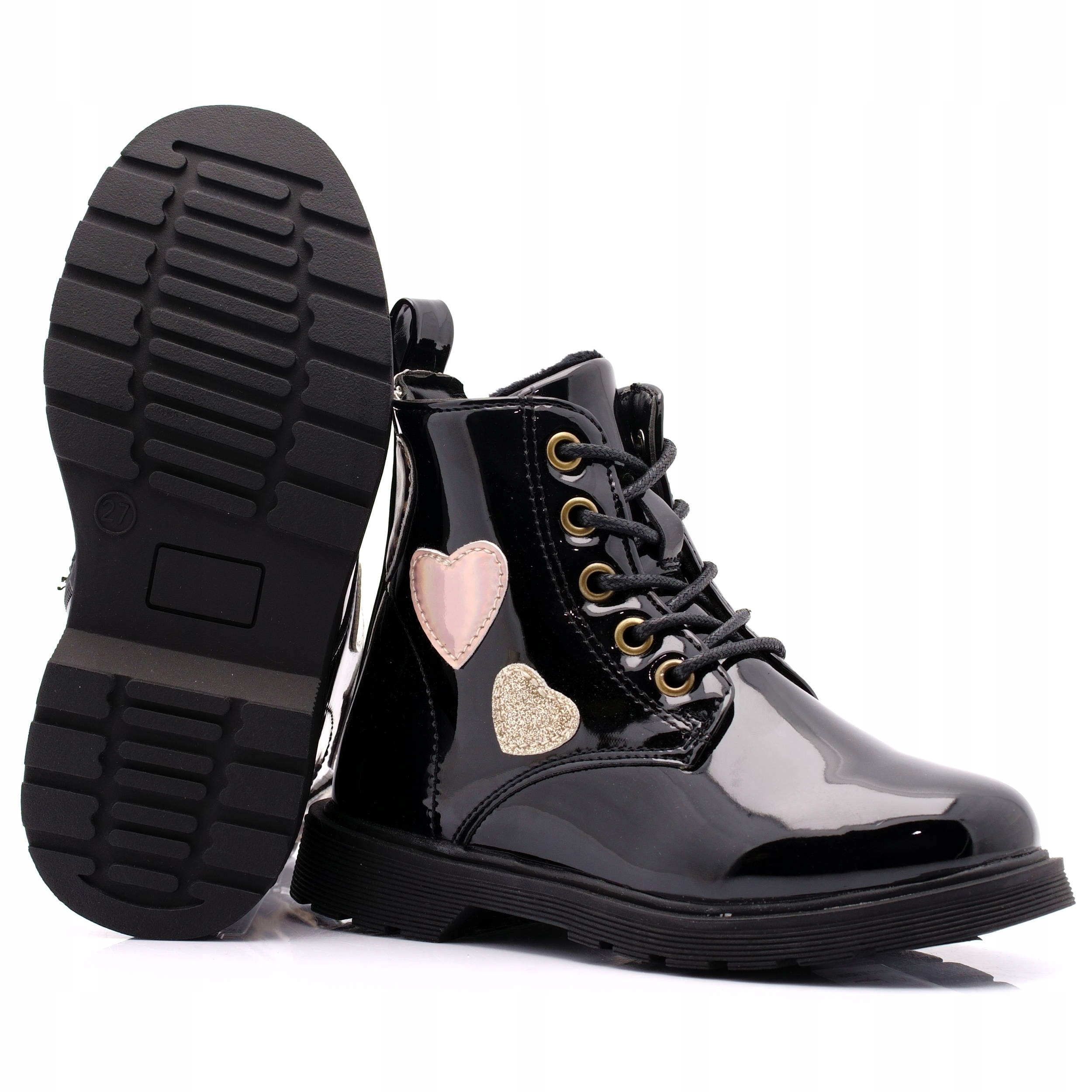 BOTKI DZIEWCZĘCE OCIEPLANE ZIMOWE TRAPERY 6599 28 Kod producenta 23DZ23-6599 BK