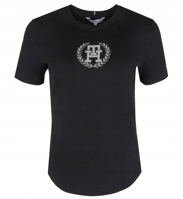 Tommy Hilfiger dámské tričko, Slim střih, černé, Xs