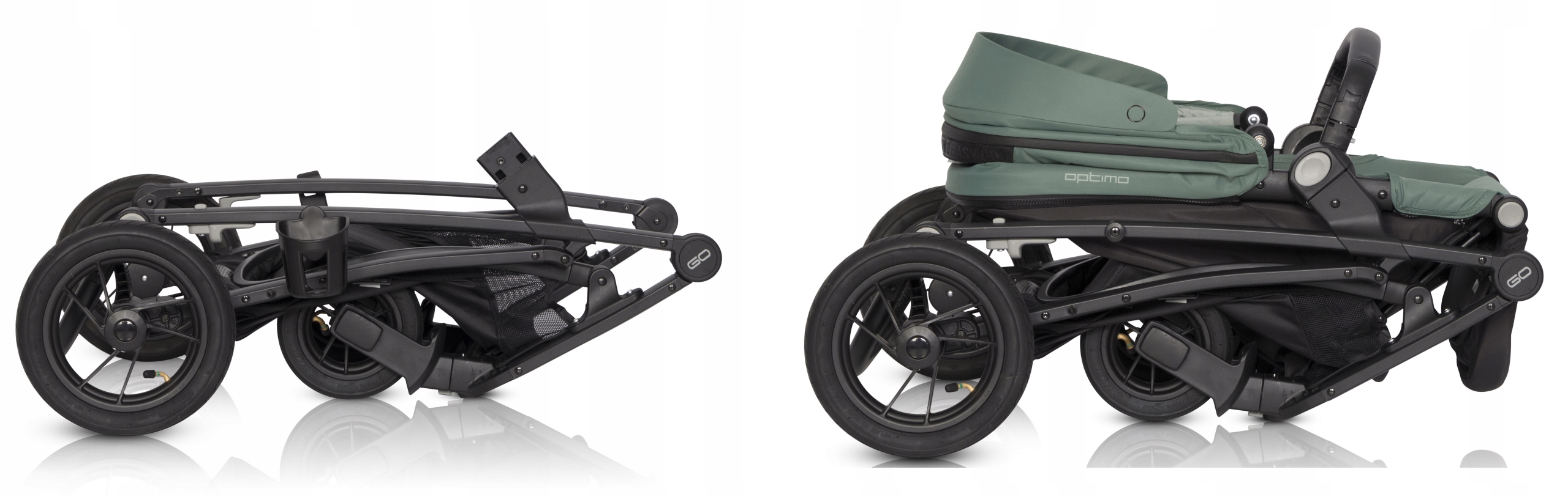 WÓZEK SPACEROWY OPTIMO AIR EASY GO TYŁ PRZÓD PEARL Marka Easy Go