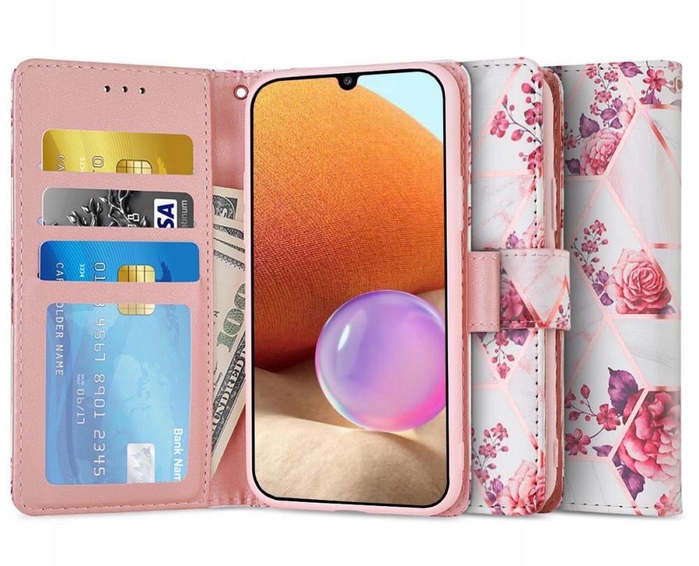 

Etui Obudowa Case W Kwiaty Portfel Do - Galaxy A32
