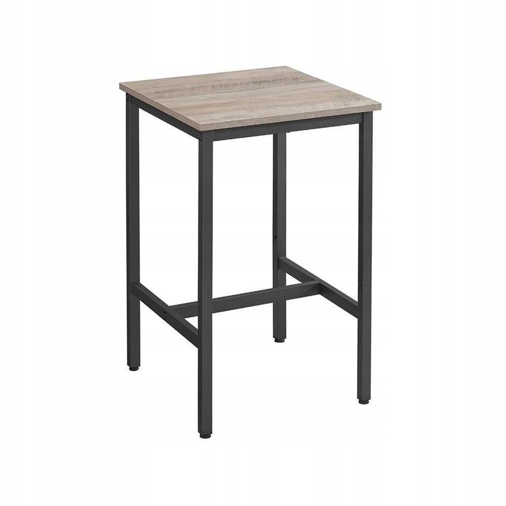Kuchyňský barový stůl loft Vasagle 60 x 60 x 90 cm šedo-černý