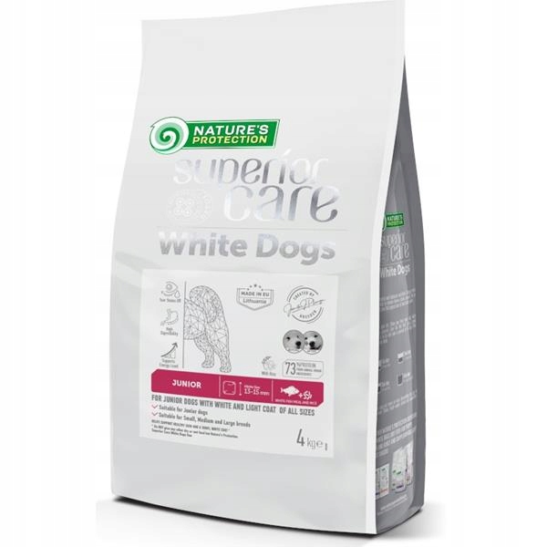 Levně Nature's Protection Superior Care Dog Dry White Dogs Junior White Fish 4 kg