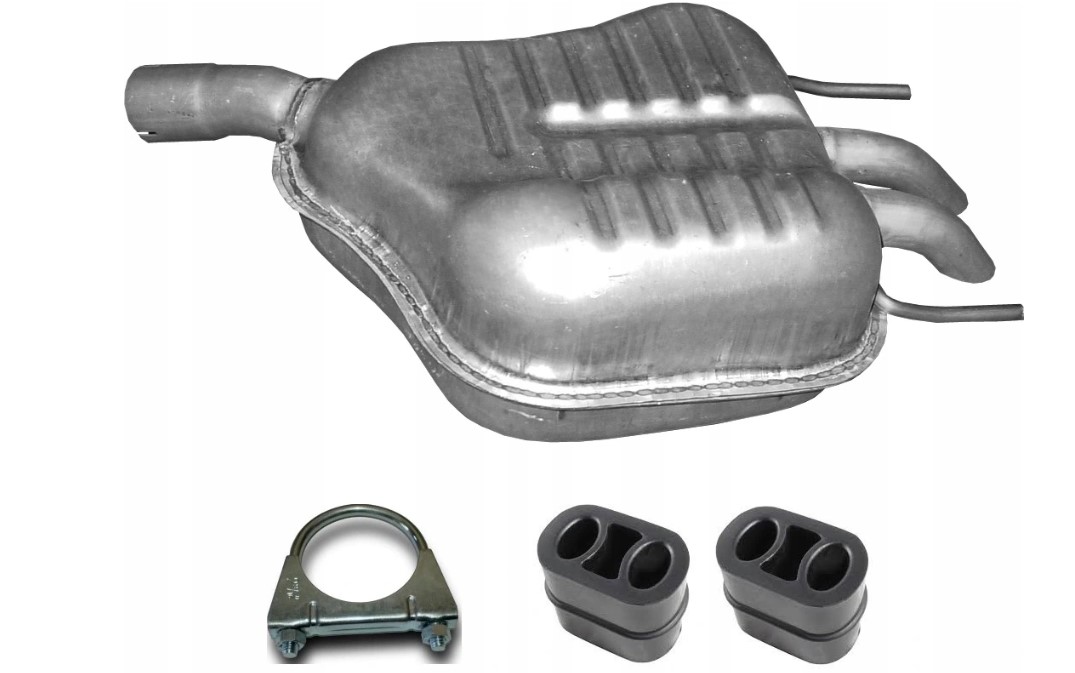 48.11 - Кінцевий глушник + Вішалки Saab 9-3 1,9 дизель