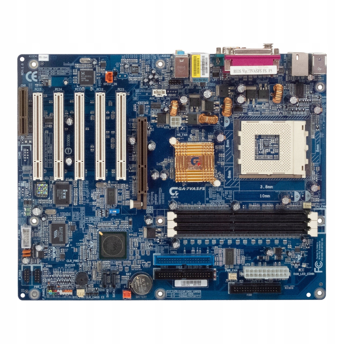 Gigabyte GA-7VASFS Socket 462 Ddr Atx