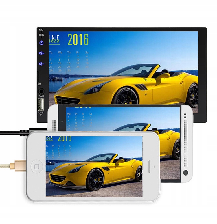 RADIO SAMOCHODOWE 2 DIN APPLE CARPLAY ANDROID AUTO Model MP-7050 BT