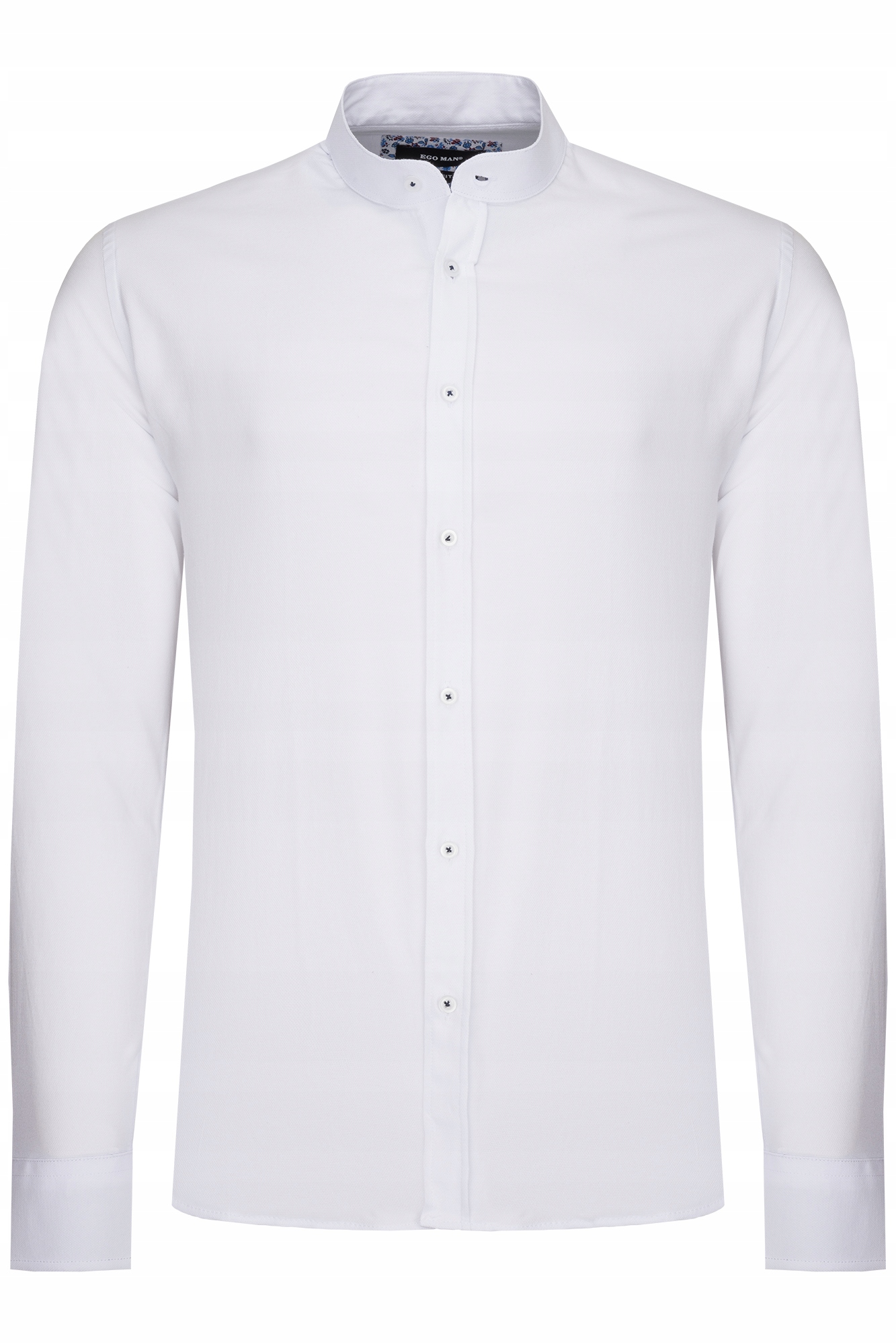 KOSZULA MĘSKA BIAŁA STÓJKA KLASYCZNA ELEGANCKA: M Rozmiar kołnierzyka 40