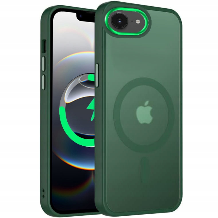Etui Do iPhone 16e Case +Szkło 9H WZMACNIANE 360° Matt Do Magsafe