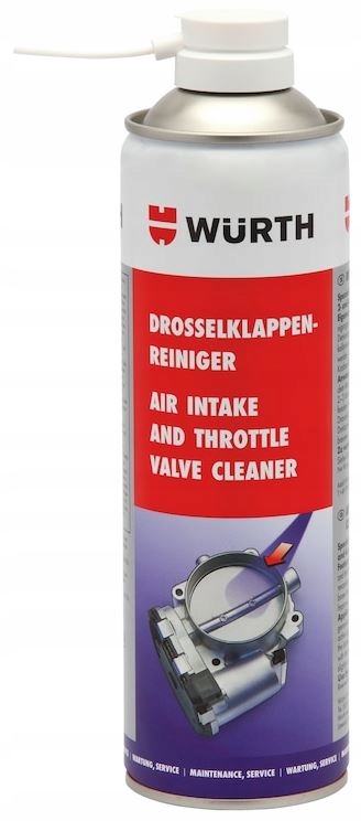 WURTH ZMYWACZ DO CZYSZCZENIA GAŹNIKÓW GAŹNIKA PRZEPUSTNICY SPRAY 500ML