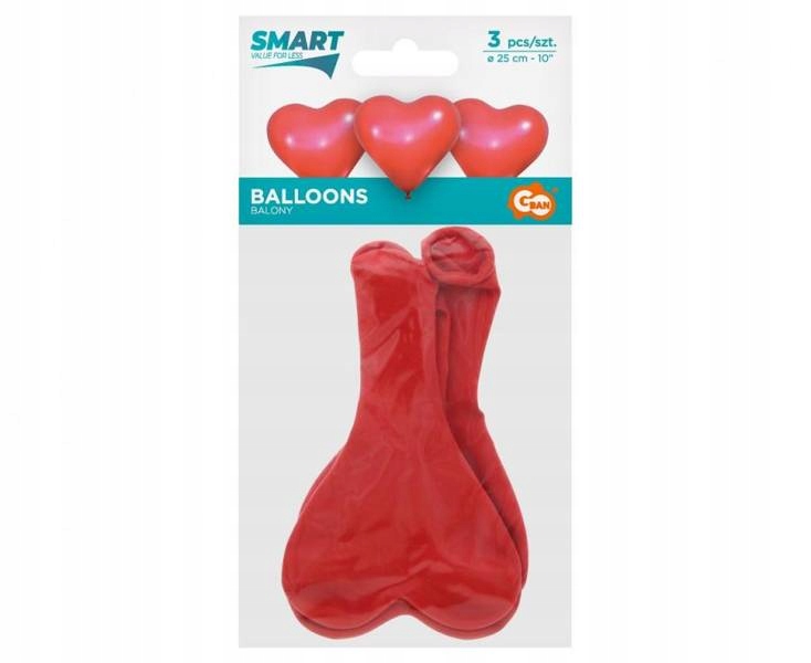 BALONY LATEKSWE CZERWONE SERCE WALENTYNKI 30 CM Marka Godan