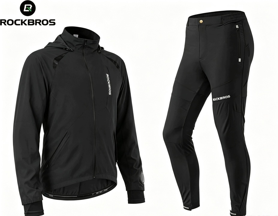 Rockbros Zestaw Rowerowe Kurtka z Długimi Rękawami Spodnie Zestaw 4XL