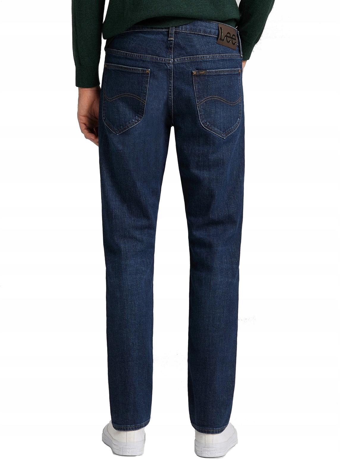 Pánské jednoduché džínové kalhoty Lee Daren Zip Dark Bluegrass L707KNUK 46/34