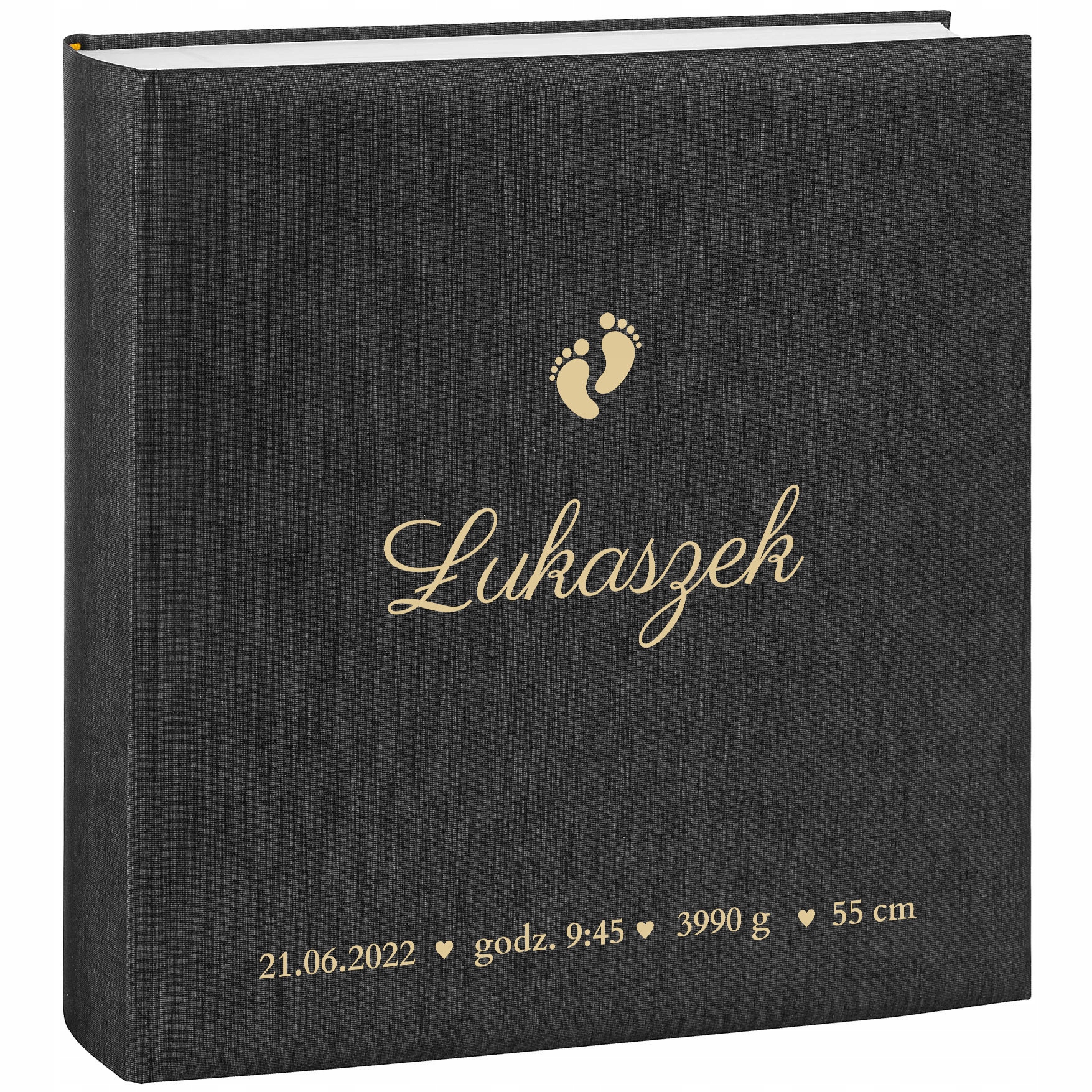 XXL vlepovací fotoalbum pro děti 50 karet Ráček Křest Personalizace