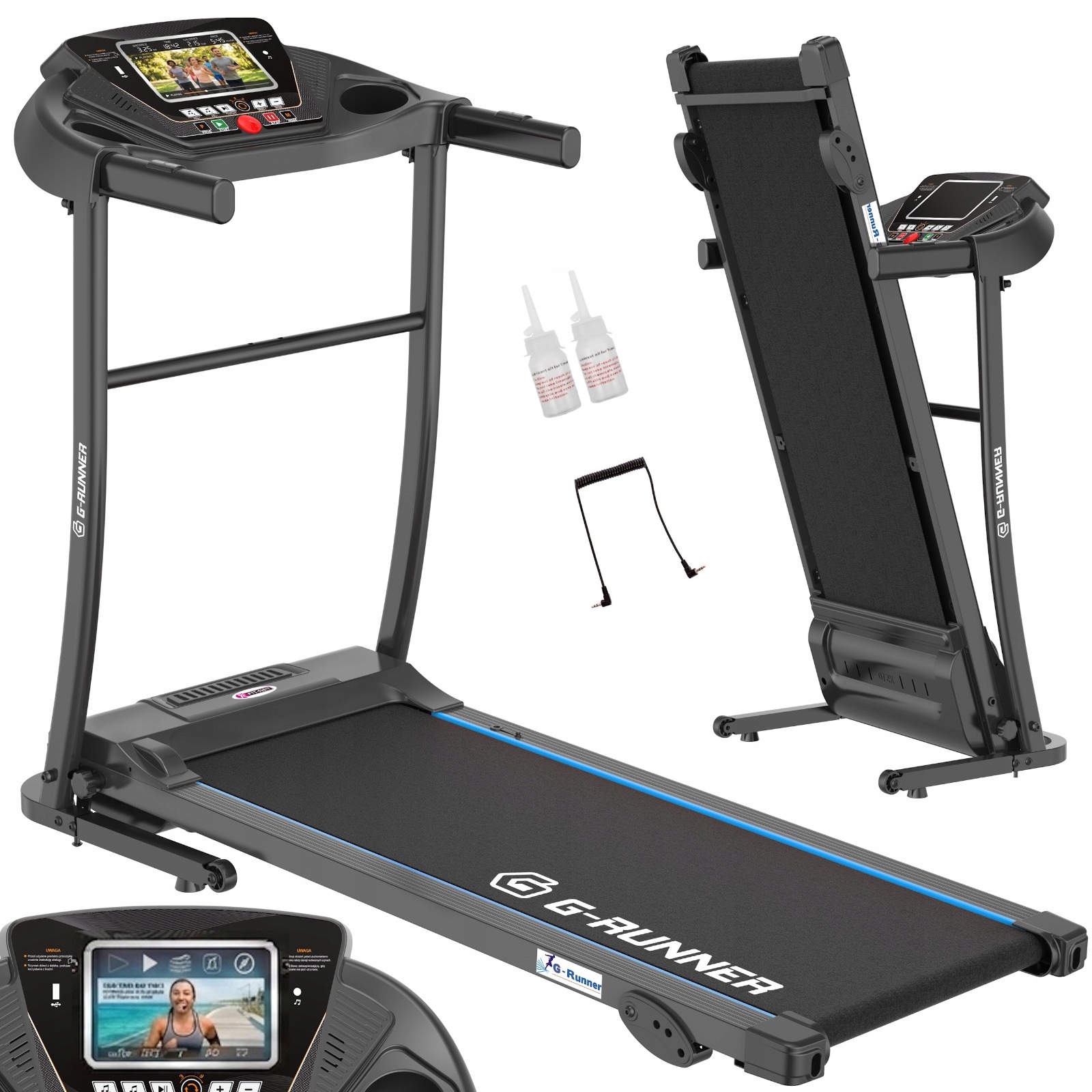 Bieżnia Elektryczna G-runner 400 Android Wi-fi Domowa Wznios Do 120kg