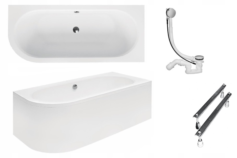 

Wanna narożna prawa Besco Avita 180x80+OBUDOWA+SYF