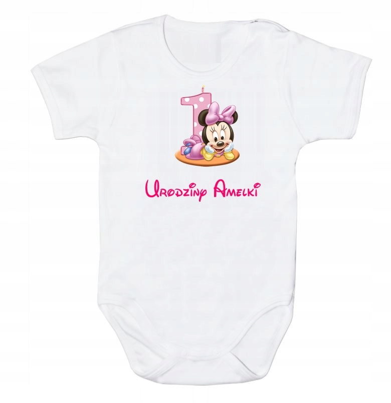 

Body dziecięce Pierwsze Urodziny Roczek Minnie 92