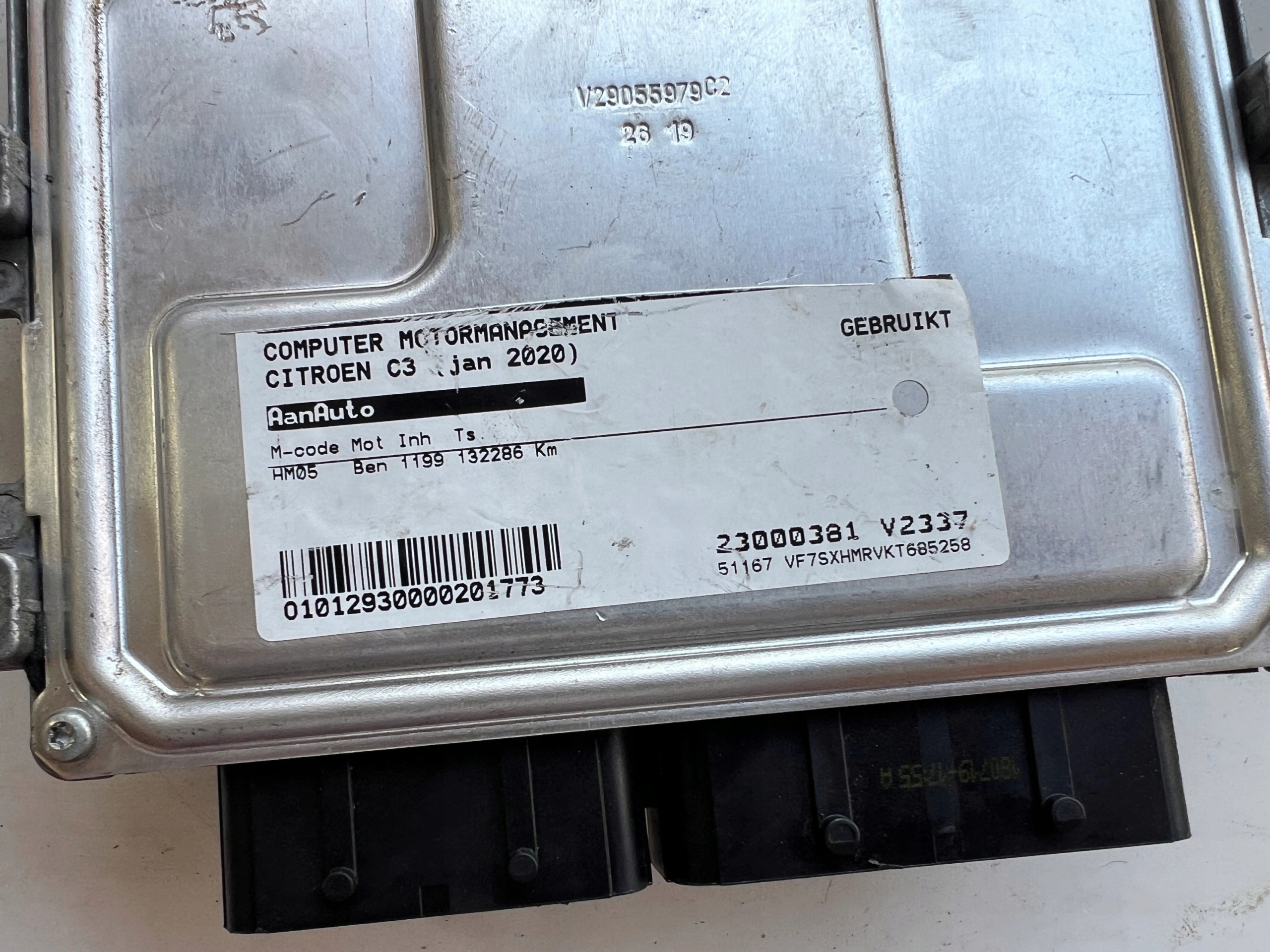 CITROEN C3 HM05 1.2 A3C0177940001 9830510980 9815037580 computer ECU