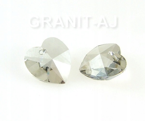 6202 18 mm Kryształ Serca Silver Shade