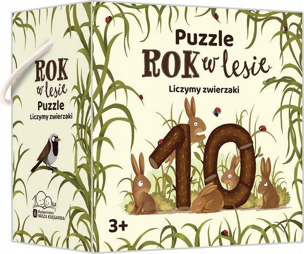 

Puzzle Rok w lesie Liczymy zwierzaki 20 elementów
