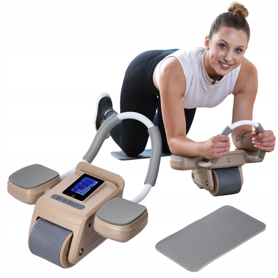 Hms Automatické kolečko na cvičení fitness Břišních Svalů s displejem