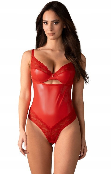 Obsessive Aliosa Teddy Smyslné Červené Body S/m