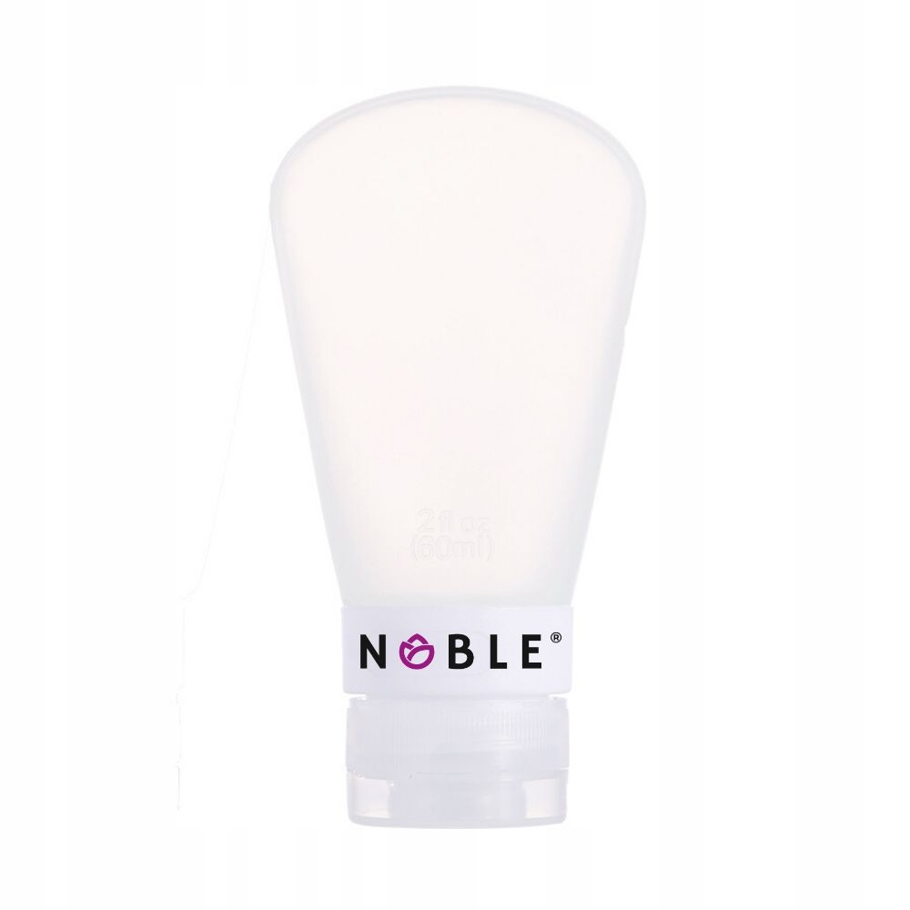 Buteleczka podróżna silikon biała 89ml NOBLE