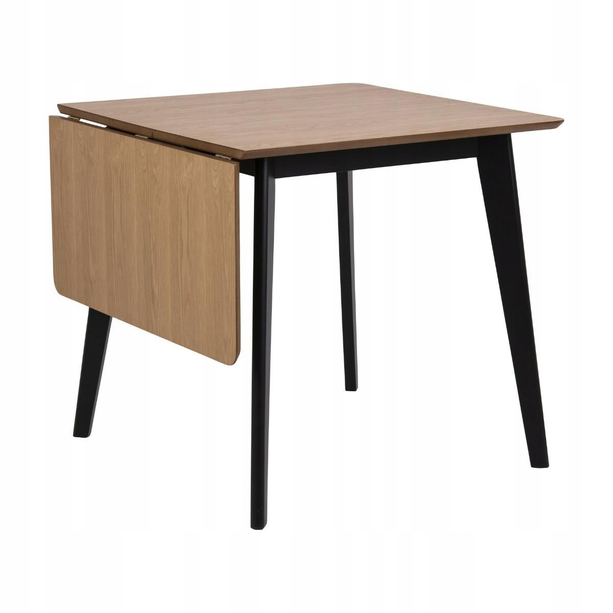Rokładany Stół do jadalni salonu 120x80 cm blat z forniru dębowego Roxby
