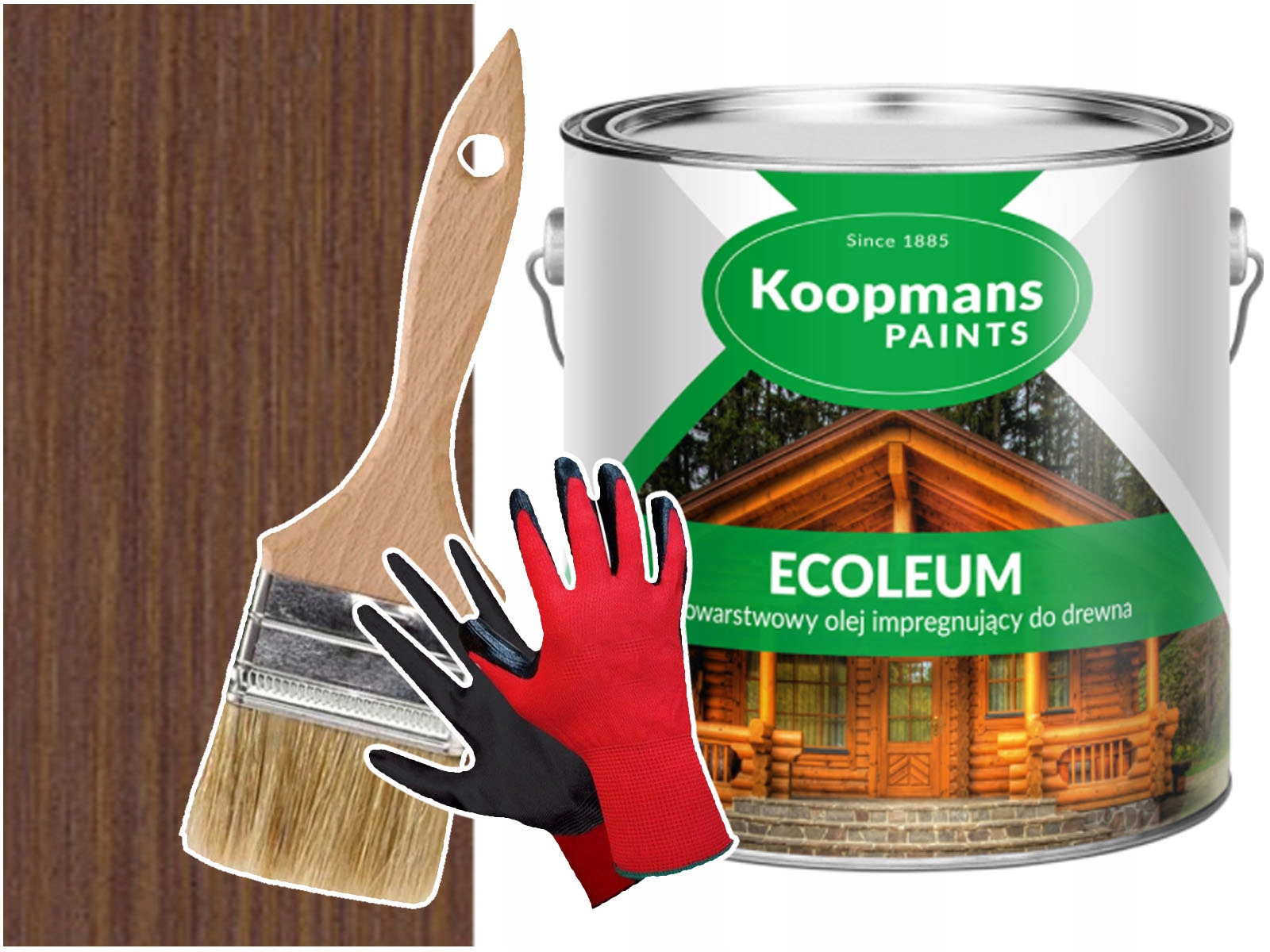 Olej na drevo Fasády Gont Ecoleum Hnedý 10L